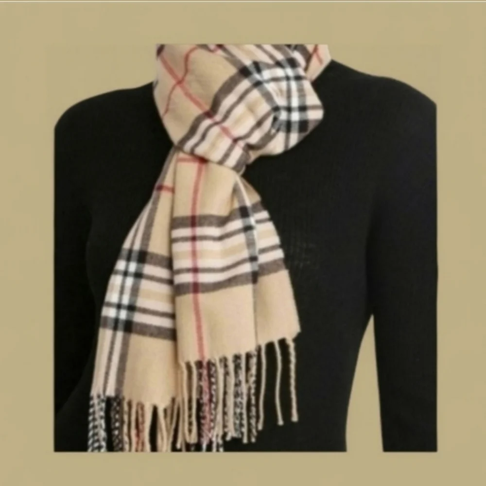 Multicolored Plaid Scarf